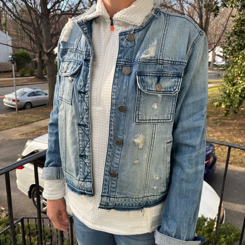 Distressed Denim Jacket